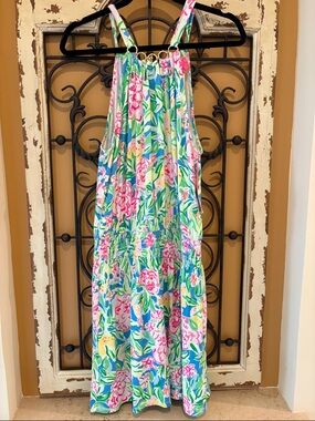 Lilly Pulitzer Floral Print Jumpsuit in Pink, Green & Blue